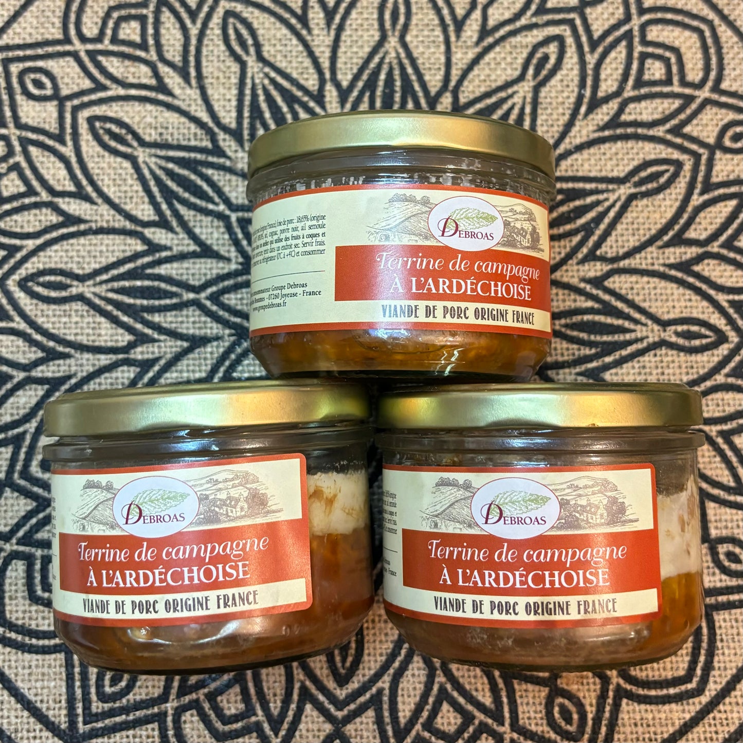 terrine artisanale de campagne à l'ardéchoise 180gr