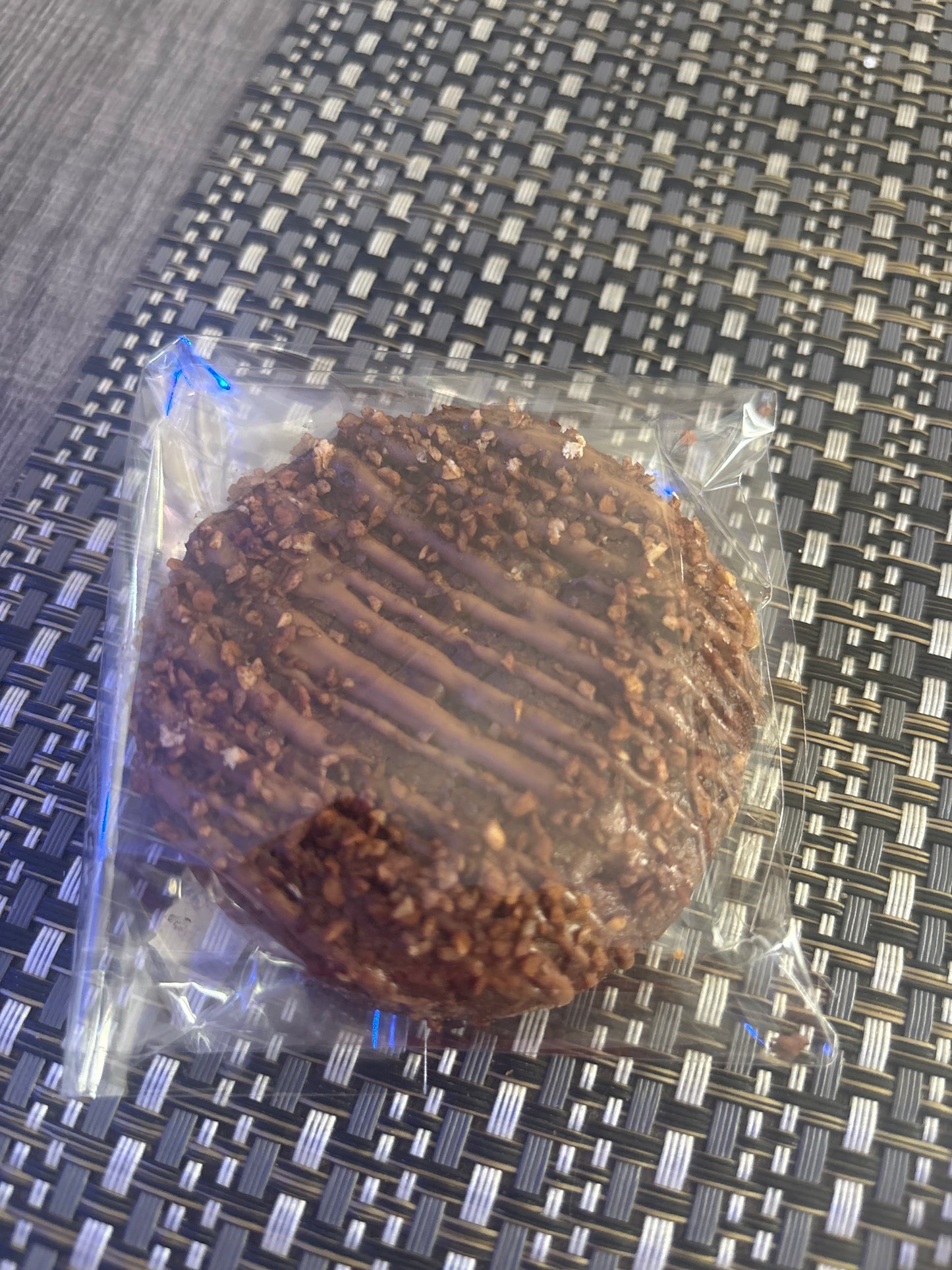 cookie rond noir ( façon rocher )