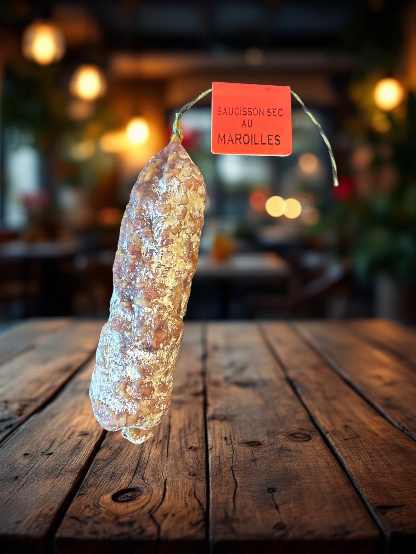 Saucisson sec dur au Maroilles