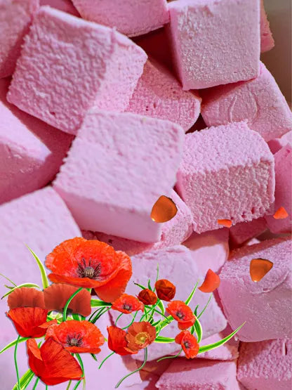GUIMAUVE ARTISANALE SAVEUR COQUELICOT 100gr