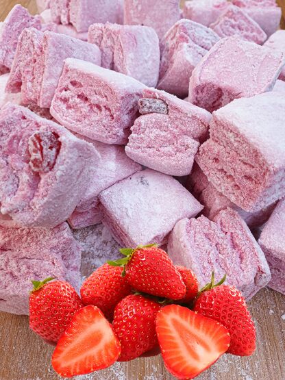 GUIMAUVE ARTISANALE SAVEUR FRAISE 100gr