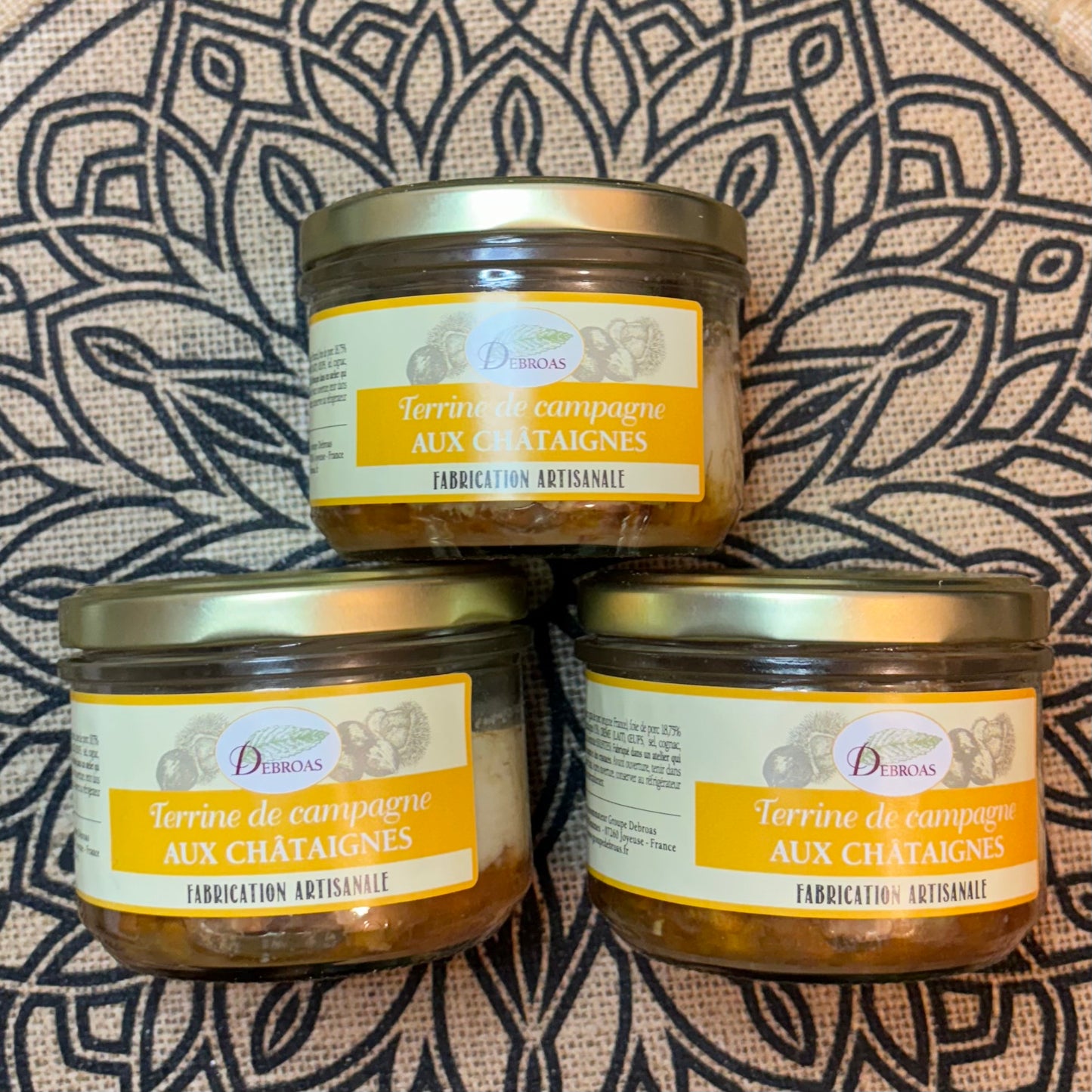 terrine artisanale de campagne aux châtaignes 180gr