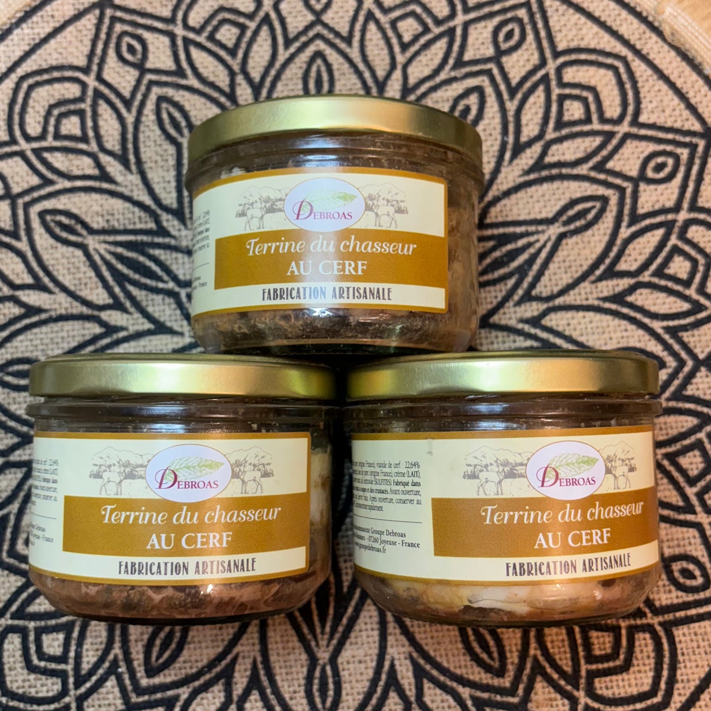 terrine artisanale du chasseur au cerf ( le pot )