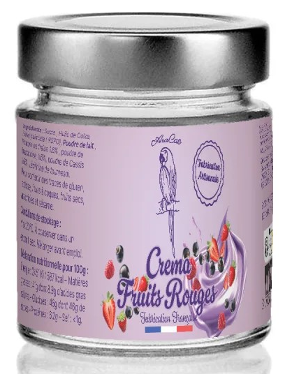 pate a tartiner crema fruits rouge 200gr