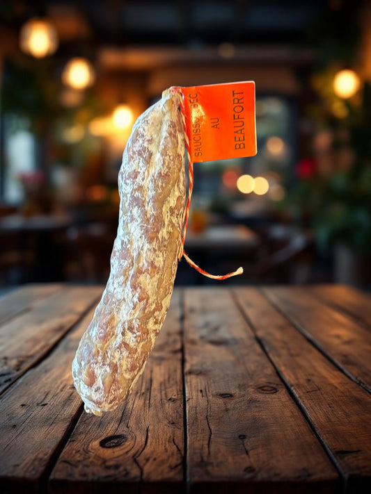 Saucisson sec d'Auvergne au beaufort dur