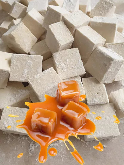 GUIMAUVE ARTISANALE SAVEUR CARAMEL BEURRE SALE 100gr