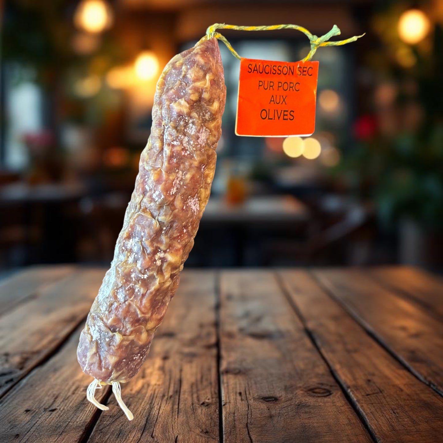 saucisson sec d'auvergne aux olives dur