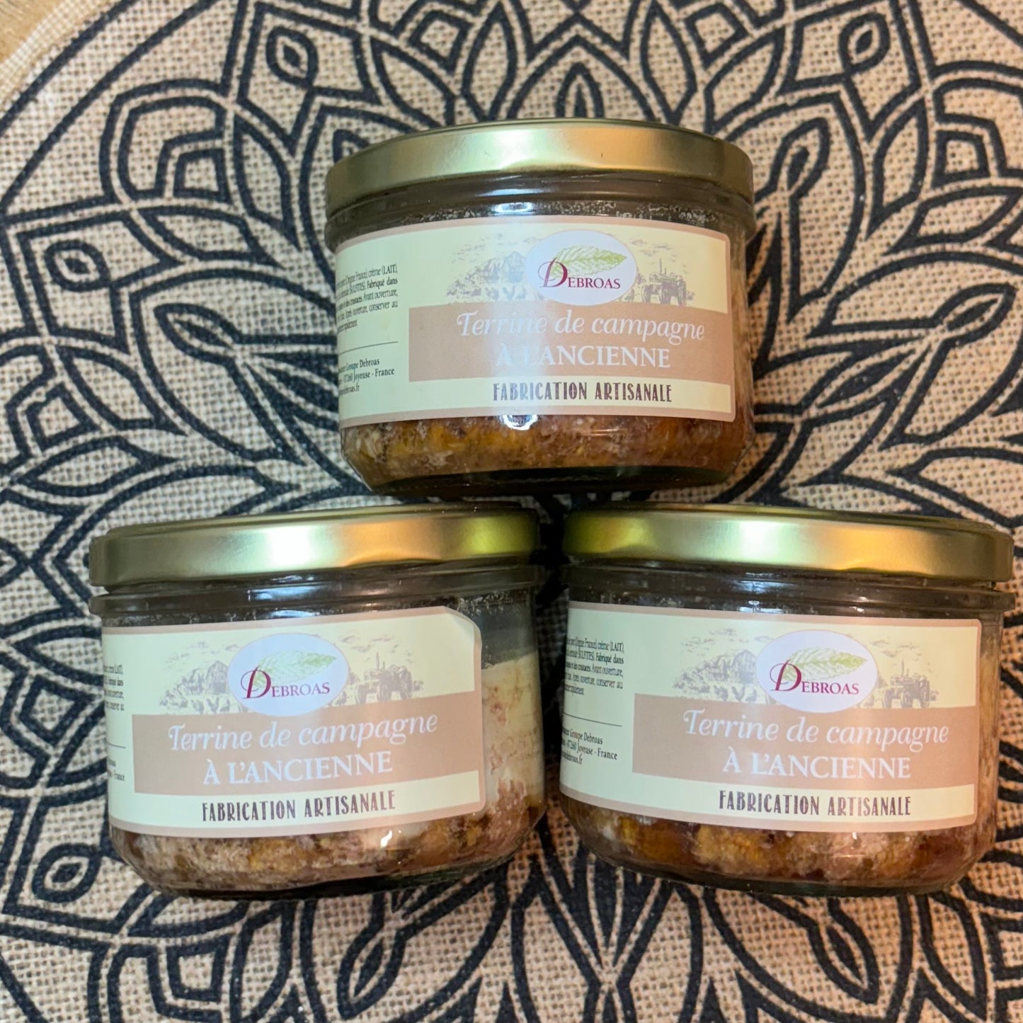 terrine artisanale de campagne à l'ancienne 180gr ( le pot )