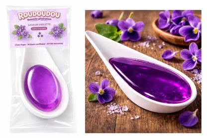 ROUDOUDOU VIOLETTE sans sucre. Cuillère en Canne à Sucre biodégradable