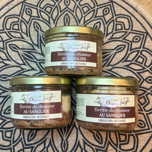 terrine artisanale du chasseur au sanglier 180gr