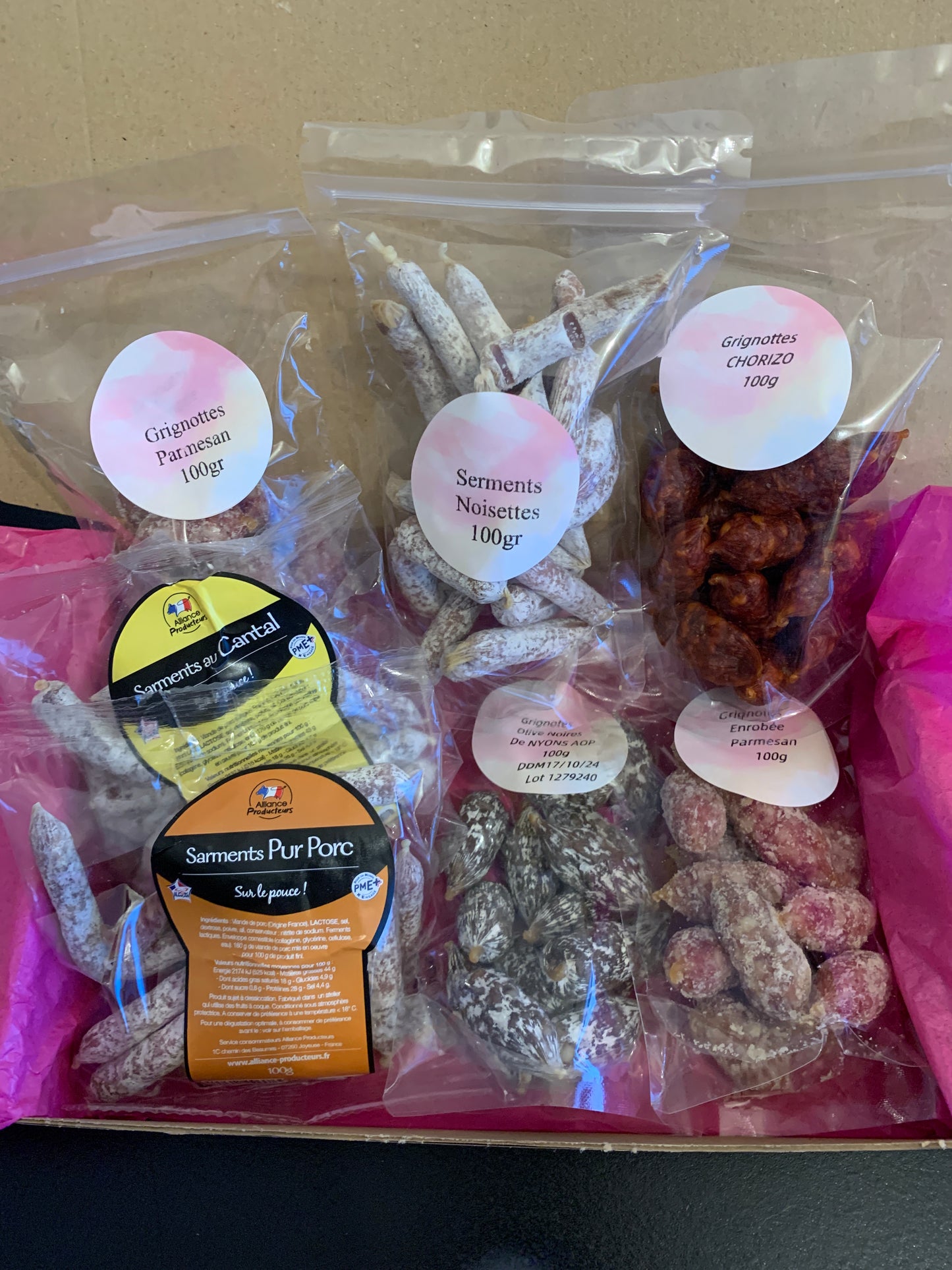 Box apéritif grignotes